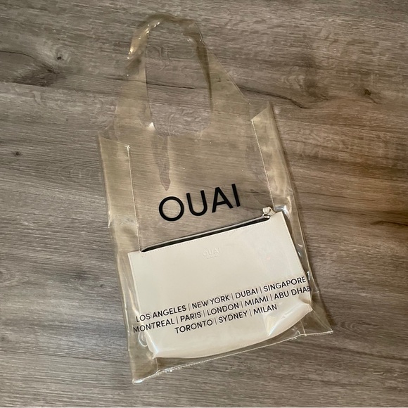 Ouai Clear Plastic Bag and Wristlet - Picture 1 of 7